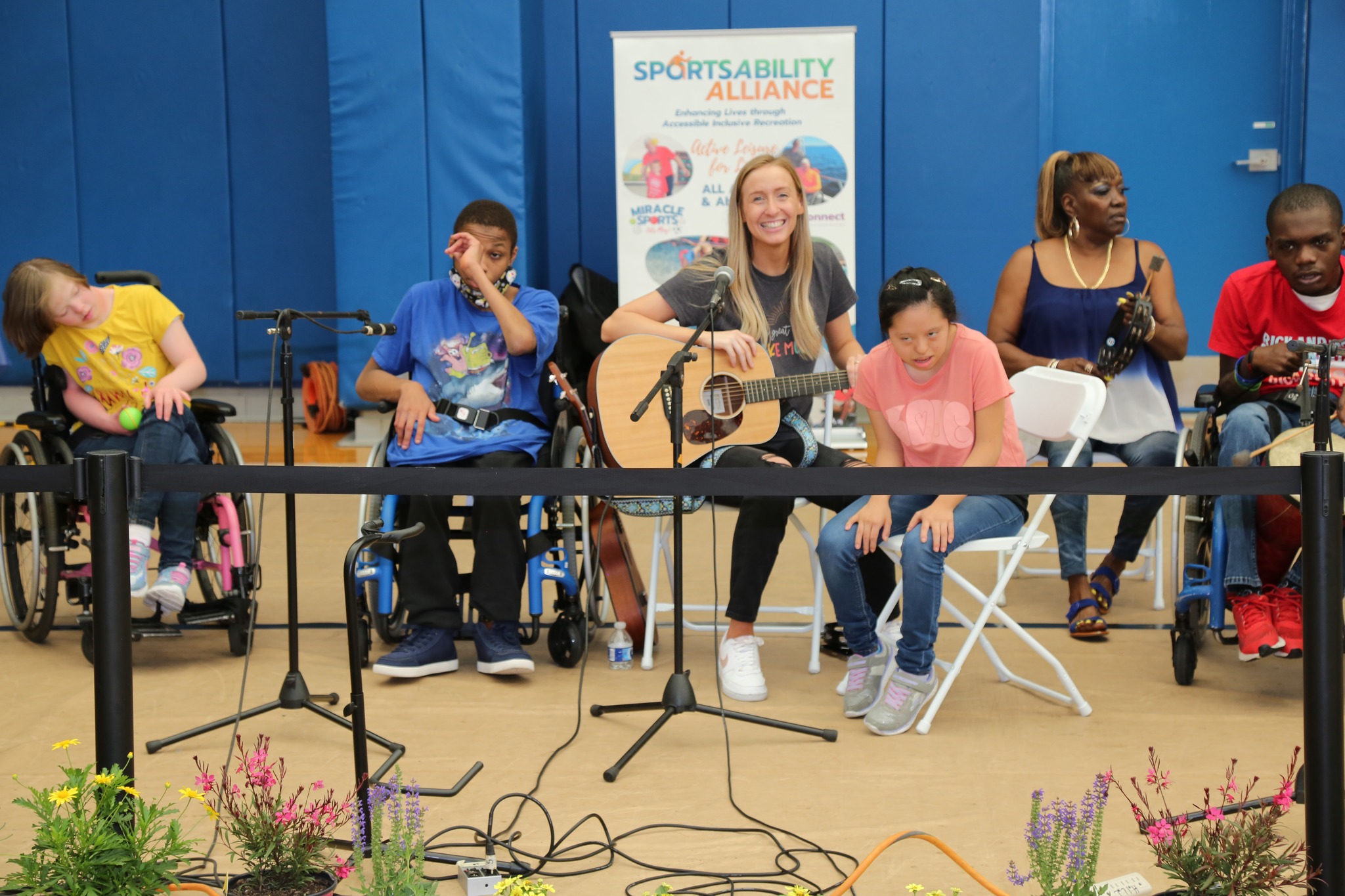 people of all abilities playing instruments